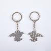 Cute Black And White Flying Dragon Series Metal Keychain Kawaii Anime Cartoon Doll Keyring Pendant Backpack Accessories Gift