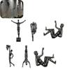 European Style Rock Climbe Statue Unique Abstract Character Pendant  Living Room