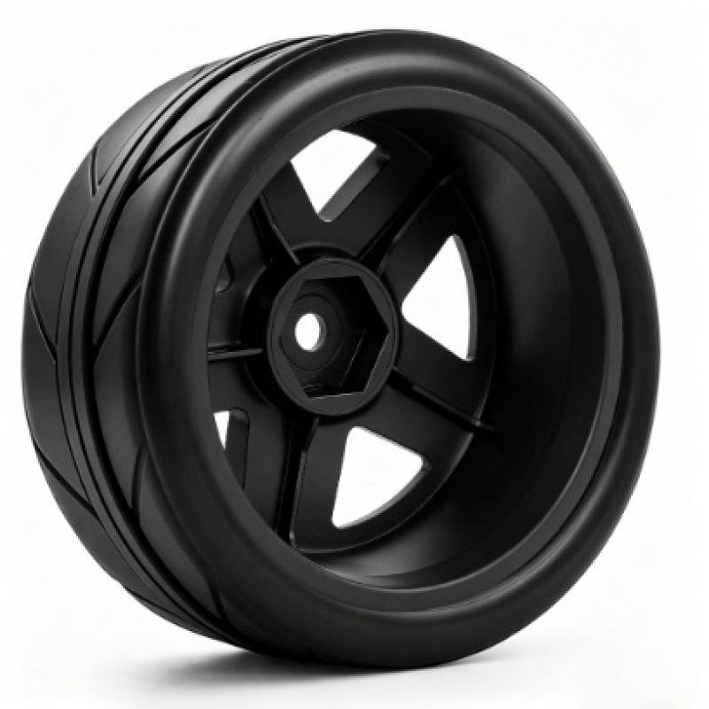 1/10 Blade Off-road Climbing Tires with Black Windbreaking Plastic Wheels