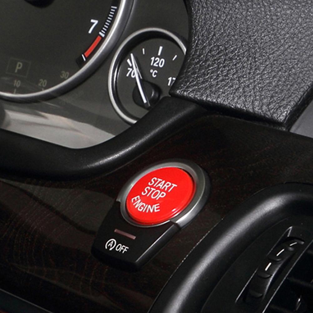 3Pcs Car Engine Start Button Replace Cover Stop Switch Accessories Decor Fit for BMW E87 E60 E83 E84 E89 for BMW E90 E91 E92 E93