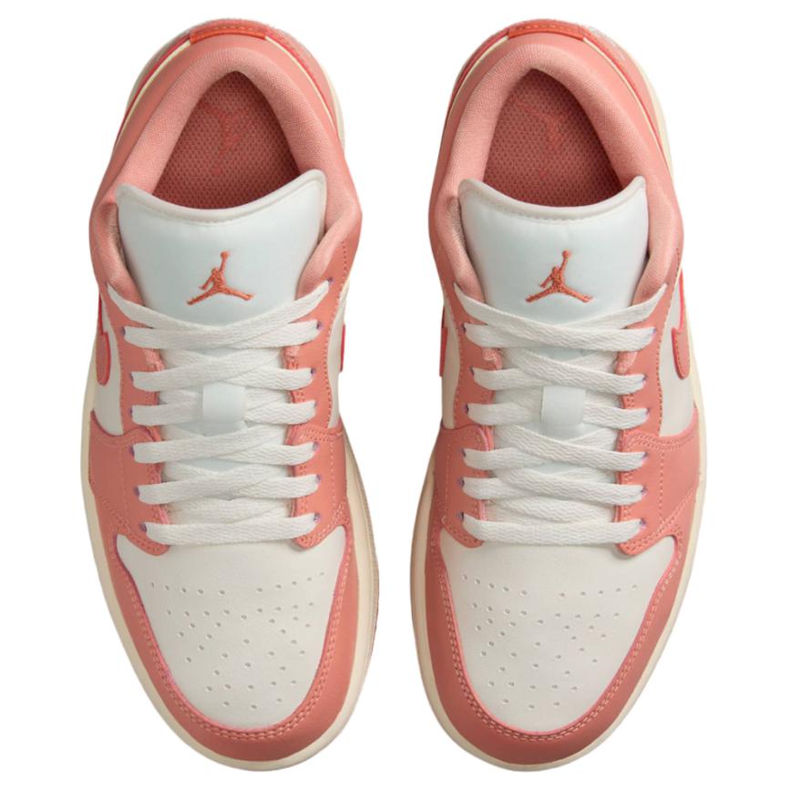 Jordan 1 Низкие женские кеды Sail Pale Ivory Madder Root DC0774-180