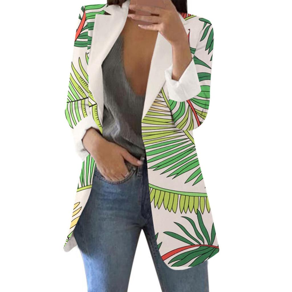 Женский модный повседневный костюм с принтом, свободный удобный кардиган с длинным рукавом, пальто