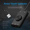 External USB Sound Card Stereo USB Sound Card Mic Speaker Audio Jack 3.5mm Cable Adapter for PC Laptop Free Drive