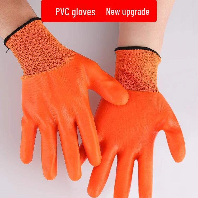 Водонепроницаемые и износостойкие резиновые перчатки с ПВХ-покрытием
