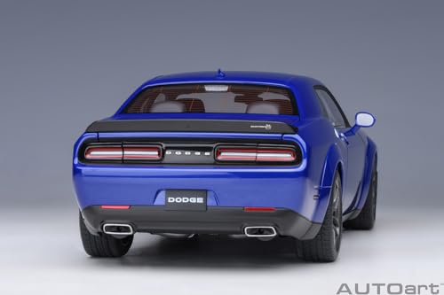 AUTOart 1/18 Scale Dodge Challenger R/T Scat Pack Widebody 2022 Indigo Blue/Metallic Blue Finished Model