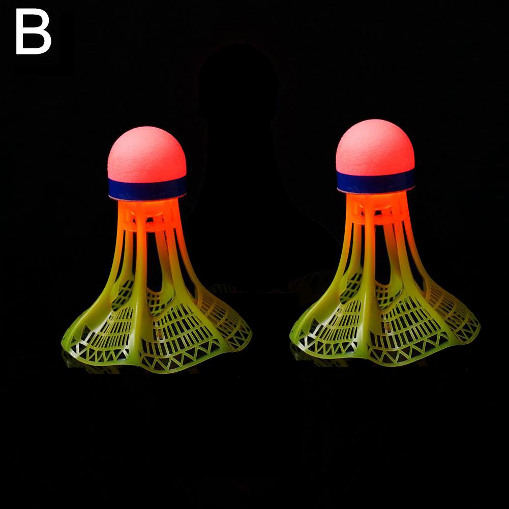 1/2/5 Pack LED Badminton Shuttlecocks -Lighting Glow In The Dark Badminton Birdies Badminton Practice Windproof Shuttlecocks