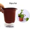 50pcs Plastic Nursery Pot Planter Pots Containers Plant Flower Starting Planting Tray Grow Box for Home Garden Supplies