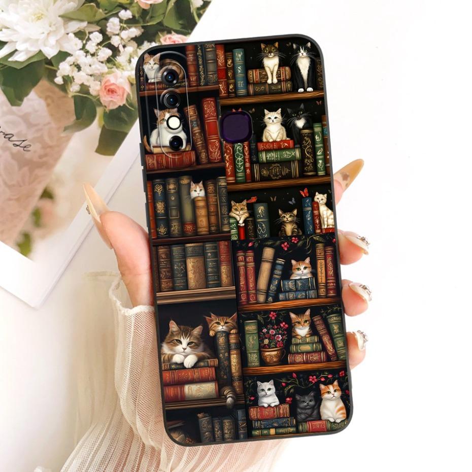 Cute Printed Phone Case For Infinix Hot 8 8Lite X650 X650C Soft Silicone Shockproof Cases For Infinix Hot 8 Lite Hot8 Bumpers