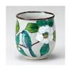 Kutani Ware Hot Water Cup White Camellia and Bird