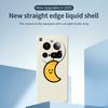 For Xiaomi 15 Ultra Case Yellow Moon Pattern Printing Straight Edge TPU Phone Back Cover