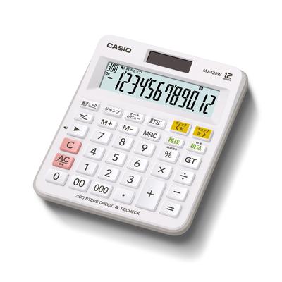 Casio Стандартный калькулятор Расчет Проверка Расчет Мини Просто Введите 12 Цифр MJ-120W-N