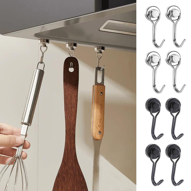 Strong Magnetic Hooks Universal Multi-Purpose Hangers Sundries Organizer Kitchen Tools Hanger Kitchen Bar Storage Hooks