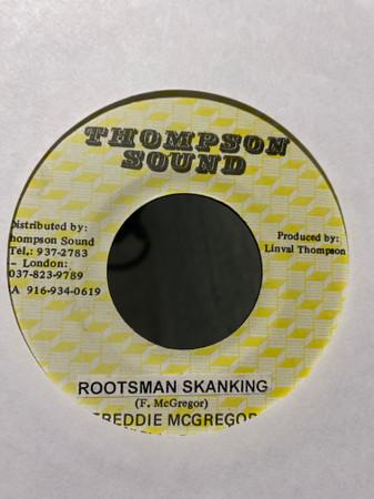 7inch Record FREDDIE MCGREGOR Rootsman Skanking NONE Thompson Sound 1982 Jamaica Reggae Ska Dub Used