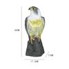 Multifunctional Lifelike Artificial Eagle Statue Non-fading Waterproof Eagle Repellents Sturdy Fake Birds Decoy Hawk Outdoor