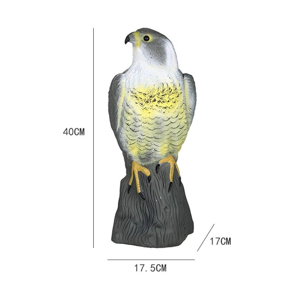 Multifunctional Lifelike Artificial Eagle Statue Non-fading Waterproof Eagle Repellents Sturdy Fake Birds Decoy Hawk Outdoor
