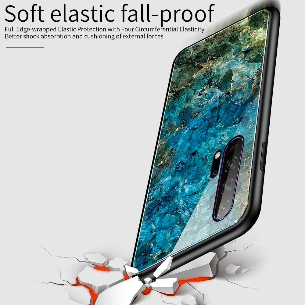 Для Huawei Honor 20 Pro Чехол Роскошный Мраморный Градиентный Жесткий Закаленный Стеклянный Защитный Задний Чехол для huawei honor 10i 20