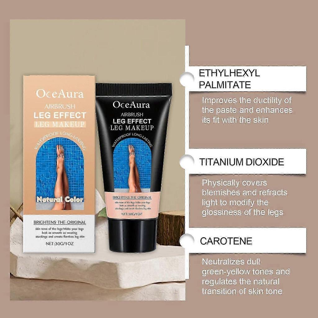 Summer Bronzer for Wheat Skin Tones - Flawless Leg Foundation Brightens, Smooths & Long-Lasts, Easy to Apply & Remove, 30g