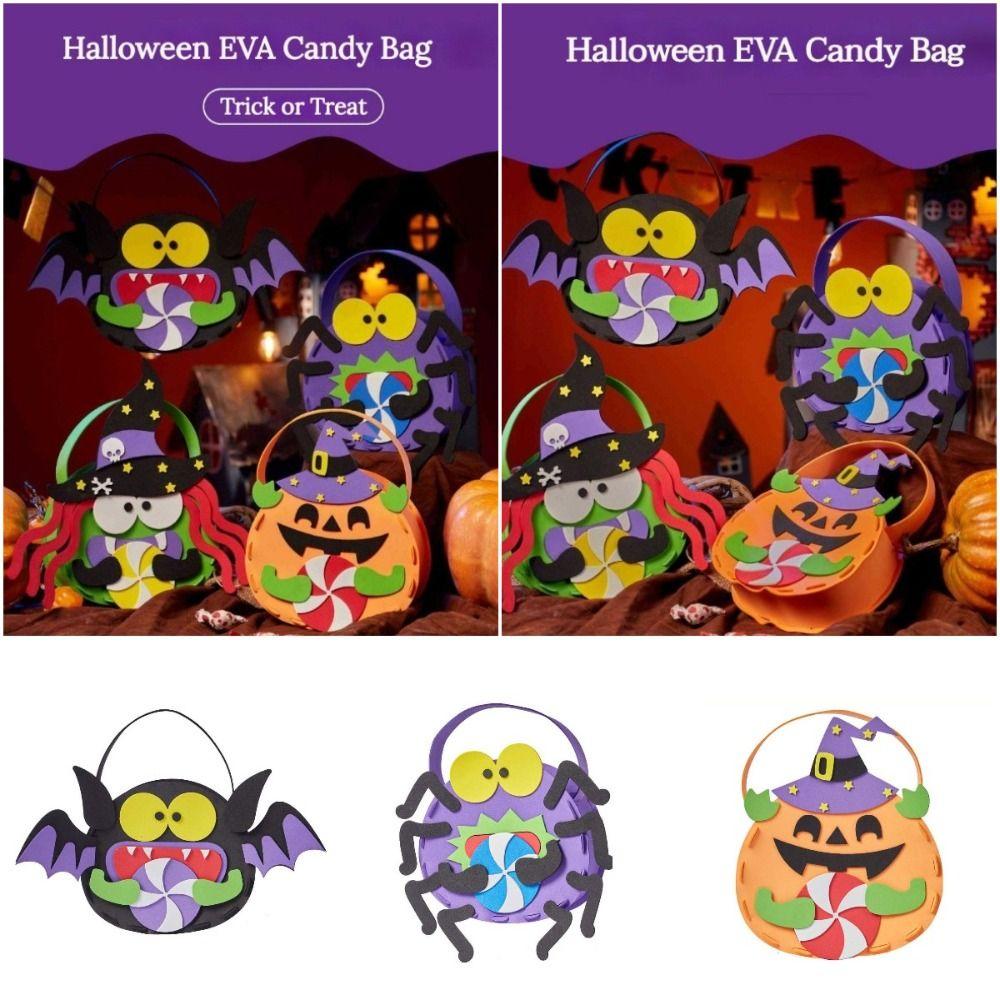 Non-woven Fabric DIY Halloween Candy Bag Trick Or Treat Pumpkin Handbag Halloween Gift
