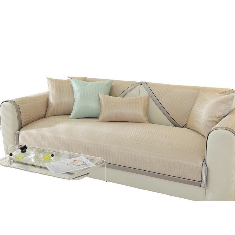 Summer Ice Silk Sofa Cushion Light Luxury High-end Cold Feeling Sofa Cover Summer Mat Summer Cushion Cushion