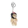 Lovely Helmeted Bear Charm Keychains Y2K Plush Ornament Pendant Car Keyring Backpack Decoration Bag Charm Jewelry