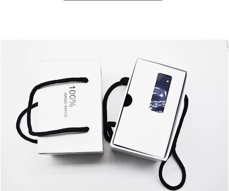 Белая коробка для галстука Подарочная коробка Все виды галстуков Бабочек