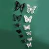12Pcs/Set 3D Butterfly Wall Sticker Refrigerator Magnet Beautiful Butterflies Art Decals Home Decor Stickers Wedding Decoration