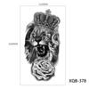 Tribal Lion Long-lasting Tattoo Sleeve Black Tattoo Sticker Temporary Tattoos Fake Tattoo Stickers