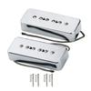 FLEOR Alnico 5 Single Coil Pickups Soapbar Chrome P90 Neck Bridge Pickup Set &