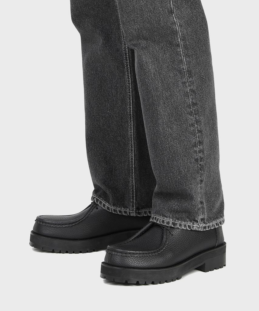 Firenze Atelier [Vibram] Bold Shape 4.7Cm Opleid Cowhide Mock Shoes 9009-Me [Black]