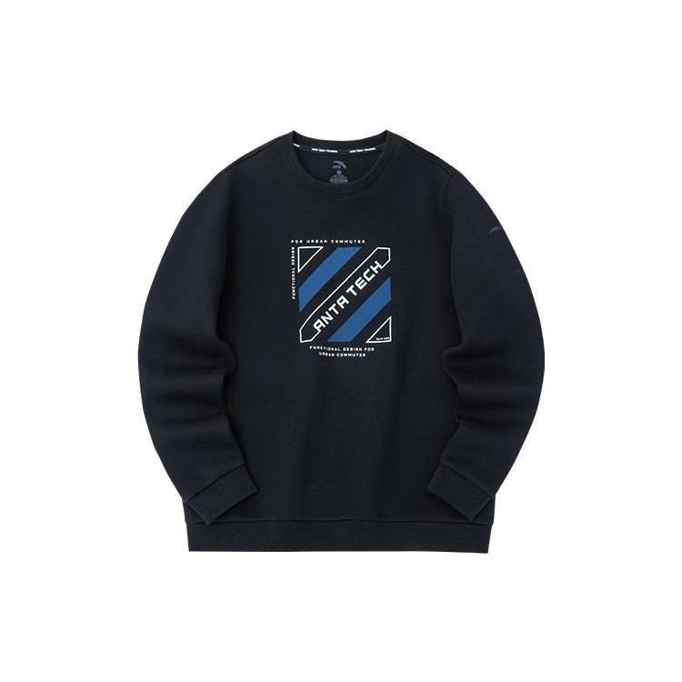Anta Comprehensive Training Collection Sports Lifestyle Collection Sweatshirt Unisex Black 152237737-4