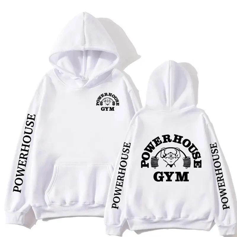 Худи с логотипом Powerhouse Gym Харадзюку Мужское худи