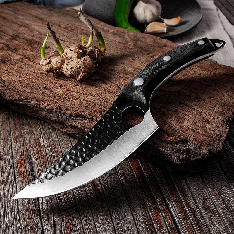 Handmade Stainless Steel Kitchen Chef Boning Knife Fishing Knife Meat Cleaver Cooking Cutter Butcher Knife