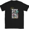 Sun Salt Sand T-Shirt Funny Beach Vacation Trip Ocean Humor Graphic Text Tee