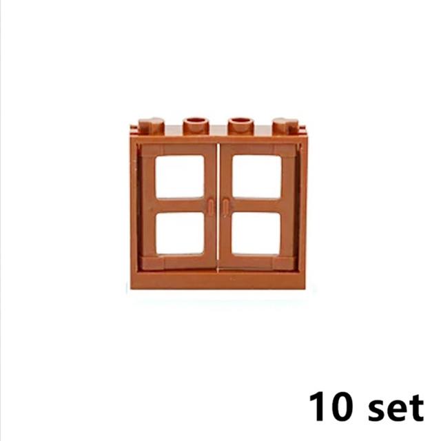 City Window Building Up Cubes Custom Build House Door Frame Glass Bricks Parts Fits 60594 60616 60621 60596 MOC Educational Tool Parts Fo