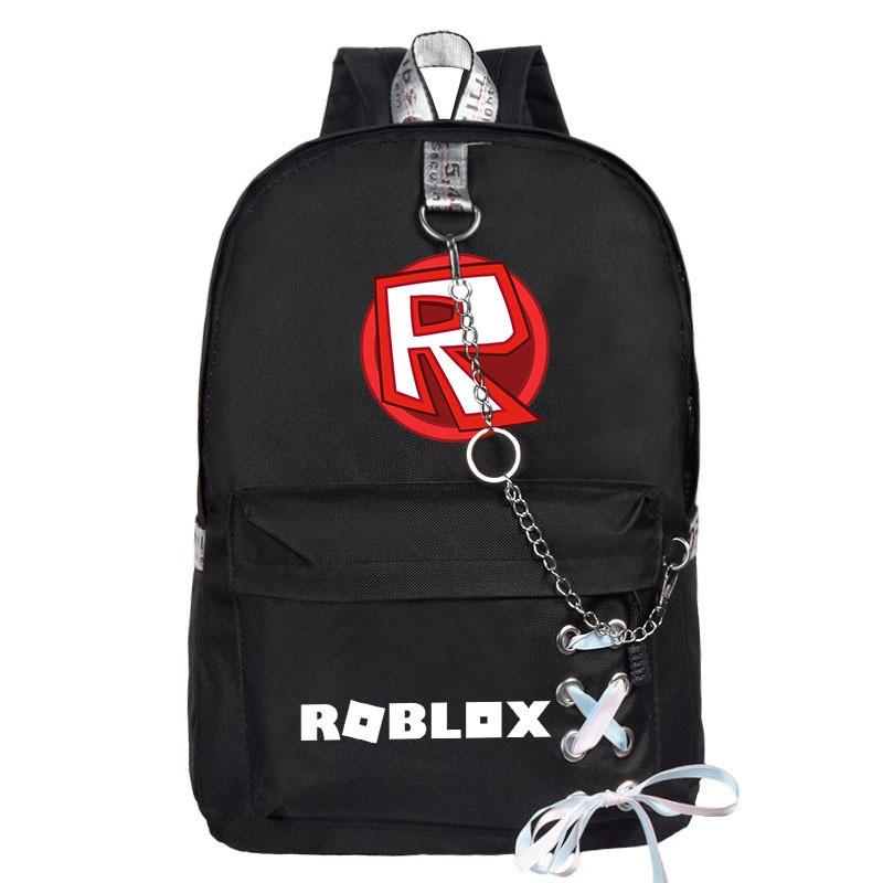 Рюкзак из ткани Оксфорд с принтом Roblox и уникальным дизайном с цепочкой для студентов