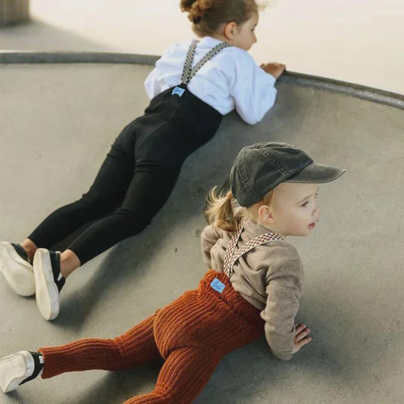 2025 Children's Warm Weightlifting Overalls: Stylish Autumn/Winter Pants for Boys and Girls