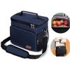 Insulated Lunch Bag for Women Reusable Adjustable Lunch Box with Men Shoulder Strap Leakproof