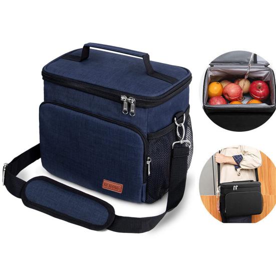 Insulated Lunch Bag for Women Reusable Adjustable Lunch Box with Men Shoulder Strap Leakproof
