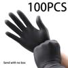100 шт одноразовые черные нитриловые перчатки прочные латексные бесплатные для домашнего хозяйства кухни уборка красоты парикмахер маникюр мытье машин