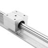 2Pcs SBR12400mm 12mm Linear Slide Rail Shaft   4Pcs SBR12UU Bearing Block