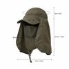 UPF 50+ Fishing Hat Detachable Fishing Bucket Hat Portable Fishing Sun Hat  For Men