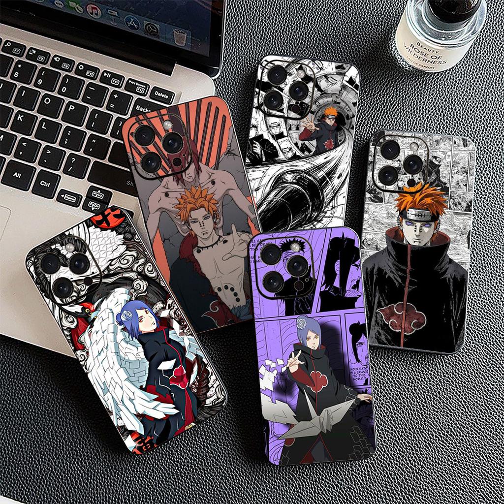 Cover for Apple iPhone 17 16 14 15 Plus Pro Max 16E ProMax + 15Plus 15+ 16+ Casing Phone Case Pain Narutos konan Akatsuki