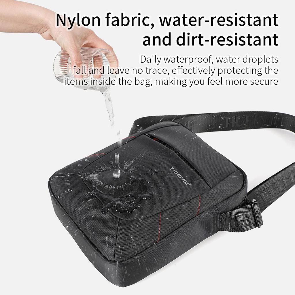 Tigernu Брендовая сумка через плечо для мужчин, мужская сумка-мессенджер, мужские 10-дюймовые черные мужские сумки, сумки через плечо, маленькая сумка, повседневная деловая сумка