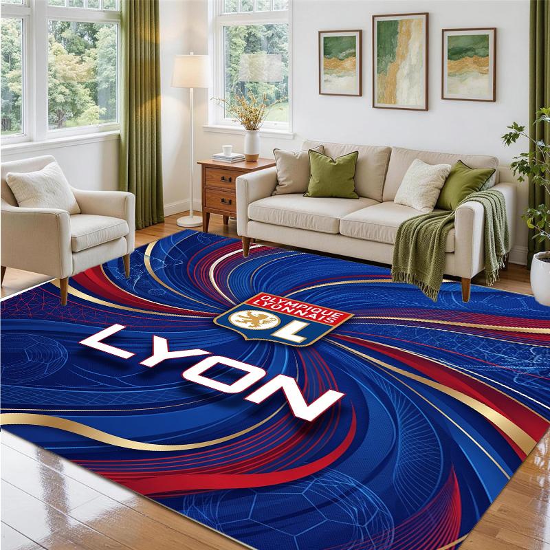 Lyon FC Design Crystal Velvet Rug Soft Decorative Mat for Bedroom Entrance
