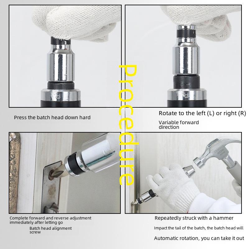 Набор отверток с ударным и молотковым механизмом: Ослабляйте, извлекайте и закручивайте винты без усилий.