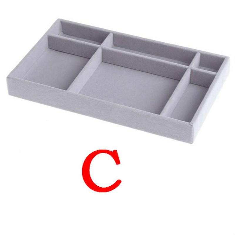 Бархатный лоток для хранения ювелирных изделий, дисплей, держатель для ювелирных изделий, подставка, браслет, ожерелье, коробка для хранения колец, витрина, ящик, органайзер для ювелирных изделий