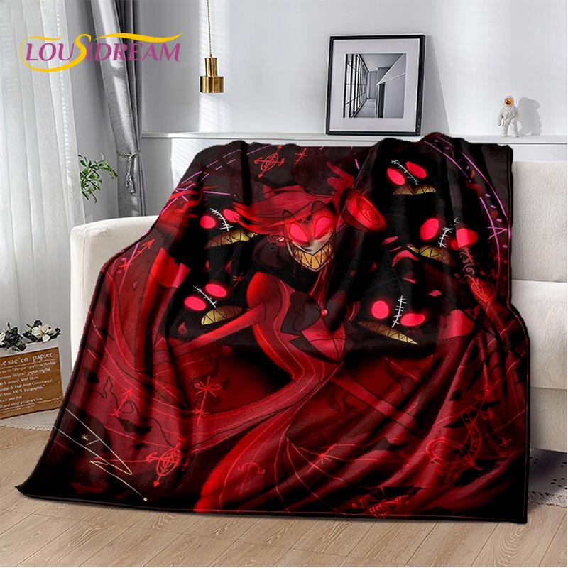 2025 H-Hazbin Hotel Чарли Мультяшное Мягкое Одеяло, Мягкий Плед для Дома Спальни Кровати Дивана Пикника Путешествия Покрывало Детский Подарок