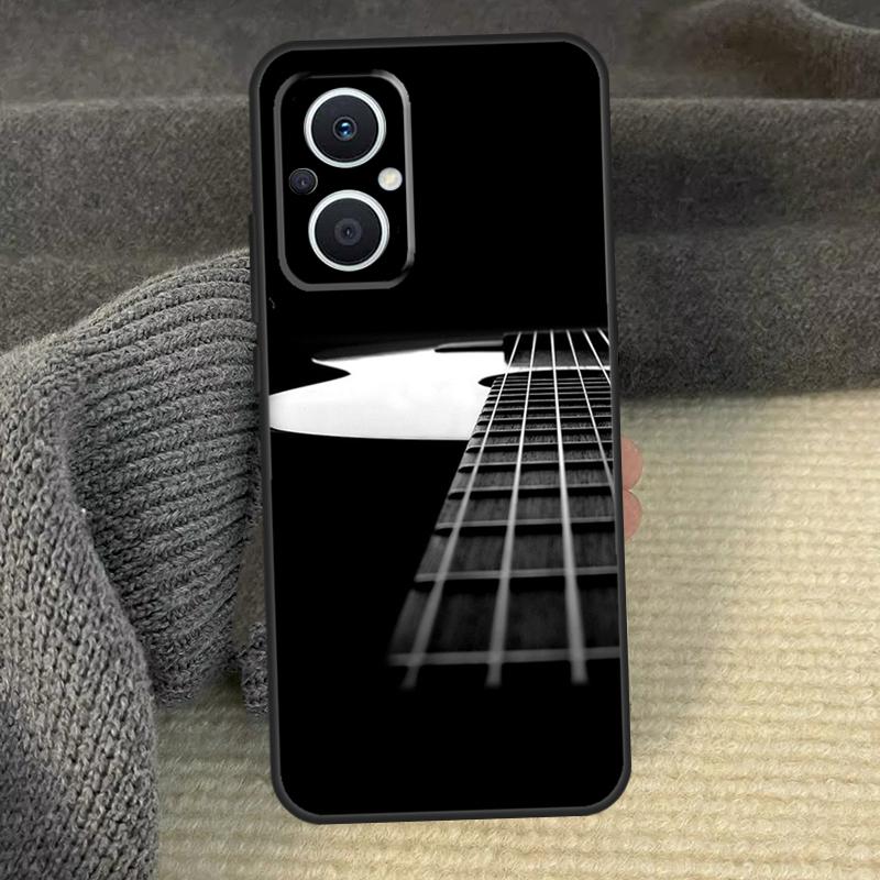 Vintage Music Guitars Phone Case For OPPO Reno 12 F 13 11 8T 7 8 10 Pro OPPO Find X8 Pro X6 Pro X3 X5 Lite Cover