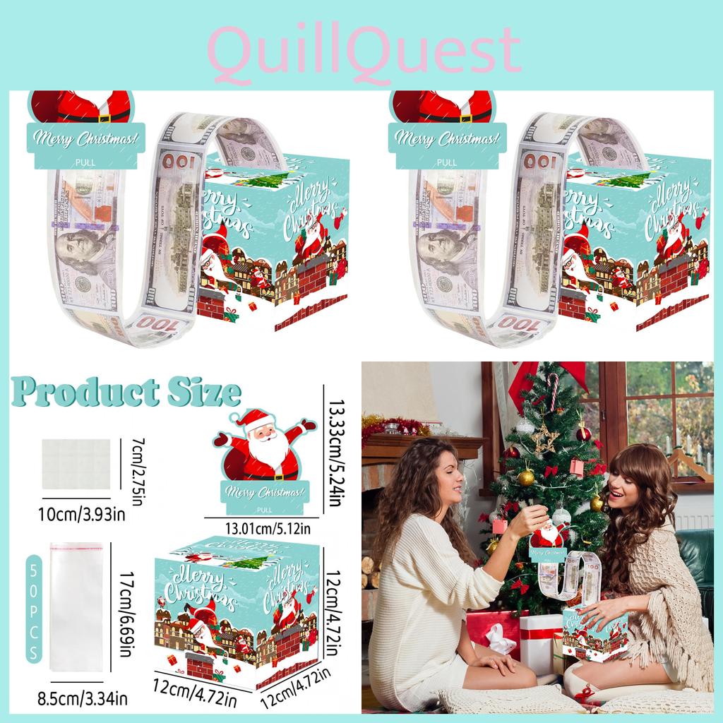 Рождественский Санта Синий Праздничный Сценический Реквизит С Контейнером-Сюрпризом Для Денег Для Украшения Вечеринки