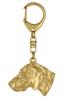 Веймарская легавая, Серый Призрак - Позолоченный брелок для ключей с собакой, украшение для сумочки, роскошный аксессуар от бренда Art-Dog